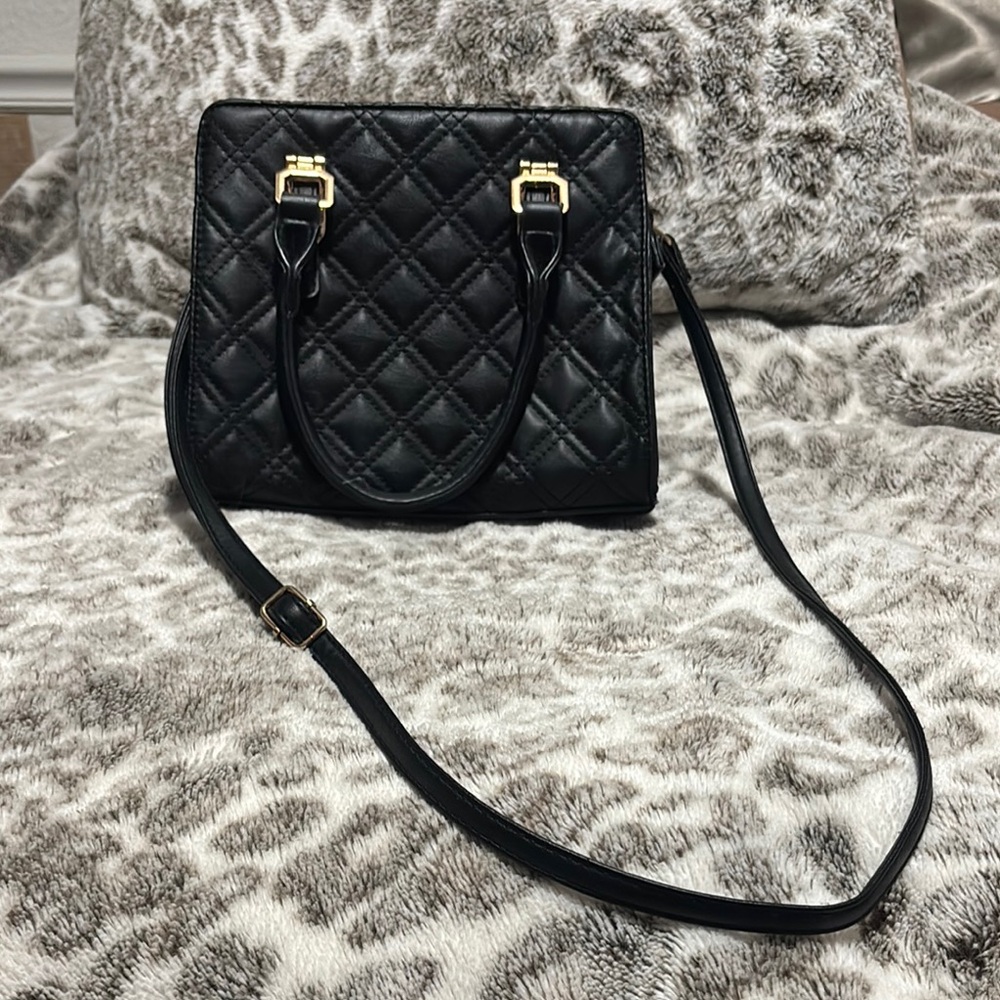 Quilted Black Handbag